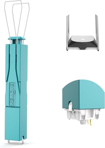 KEMOVE P10 Key Cap Remover, 2-in-1, 304 Stainless Steel, Key Switch Type & Grip - Blue