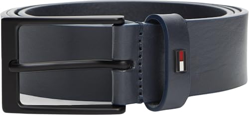 Tommy Hilfiger Herren Gürtel Layton 3,5 cm Ledergürtel, Blau (Space Blue), 95 cm – Ansicht 6