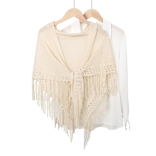 LMVERNA Knit Shawl with Tassels Fashion Scarf Multifunctional Neck Wrap2