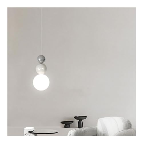 Cálida y romántica habitación de los niños Luces de suspensión Protección for los ojos Lámparas colgantes Lámpara de araña nórdica LED Lam Crema Lámpara colgante de espectro completo Pantalla de hierr