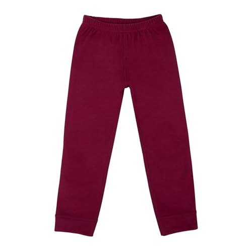 JAN & JUL Kids Thermal Base Layer Pant for Girls (Mulberry, Size 8Y)