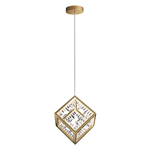 Luminaires Postmodernes pour Îlot de Cuisine Plafonnier Cristal Carré