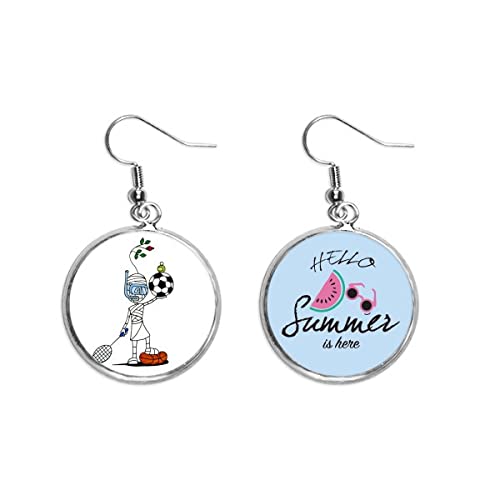 Pendientes de sandía soccor bolas el regalo estival para el lóbulo
