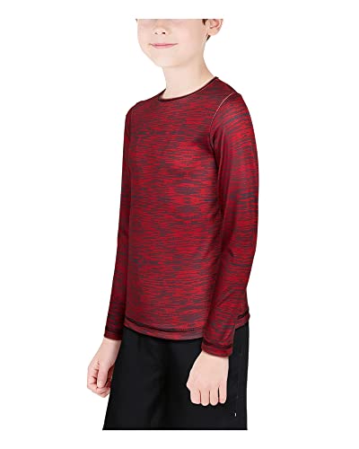 Black Bear Boys Long Sleeve Shirts - 4 Pack Lightweight Dry Fit Crew Neck Athletic Long Sleeve T Shirts (Sizes: 4-18)4