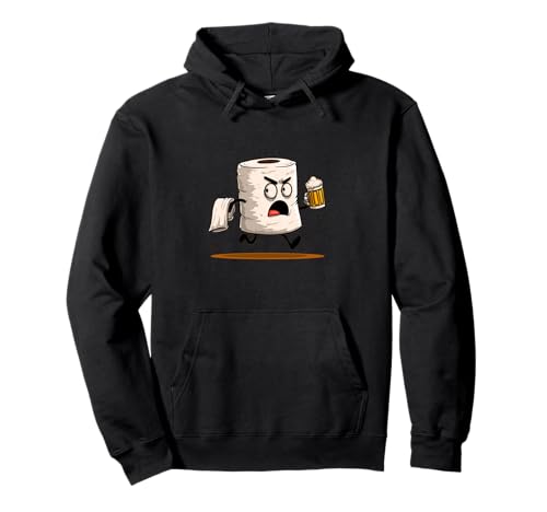Disfraz de Papel higiénico de Cerveza gruñona Sudadera con Capucha