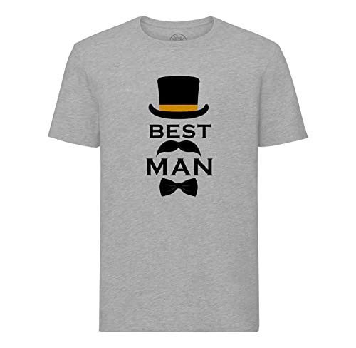 T-Shirt Col Rond Best Man au design Tuxedo imprimé pour garçon d'honneur