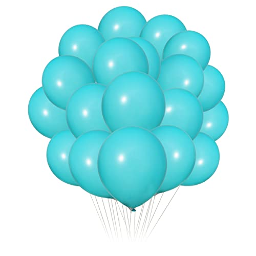 Image of 300 Pack Turquoise Teal Balloons 12 inch Turquoise Latex Balloon Bulk for Various Party Events Decorations