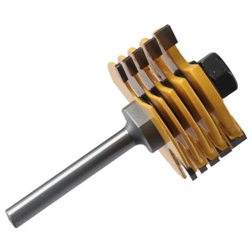 Image of Split Milling Cutter 2pcs Carbon Steel Durable Disassembly T-Shaped Cutter Portable 1 /4 Inch Shank Slot Cutter Router Bit Set