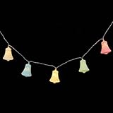 Artibetter LED Lichterkette mit Rissmuster und Glocken 3 Meter Batteriebetrieben Dekorative Lichtdekoration für Party und Garten