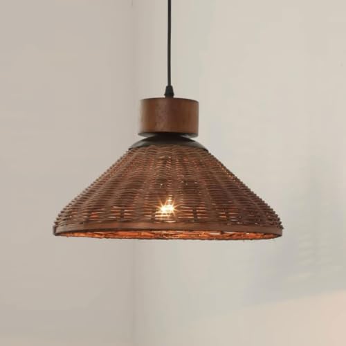 Chandelier créatif en rotin fait main, luminaire d'exception pour salon et chambre