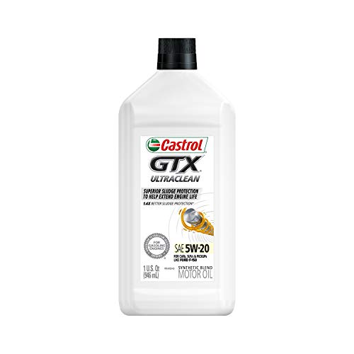 Castrol 06140 GTX 5W-20 Conventional Motor Oil - 1 Quart, (Pack of 6)