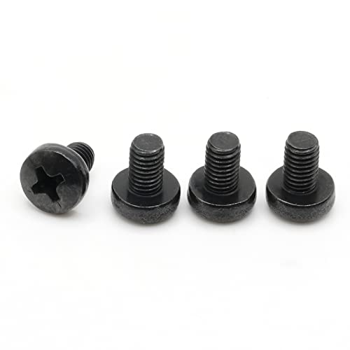 Replacementscrews Rear License Plate Screws Compatible With Tesla Model 3 (M3) - Stainless Steel - Black Oxide - Medium Length (Pack Of 4) #TOP5
