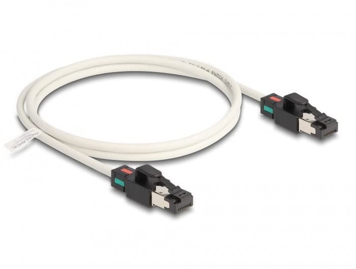 Delock 80169 câble de réseau Blanc 1 m Cat6a S/FTP (S-STP)