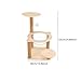 Cat Tree Climb Tower Wear Resistant with Scratching Posts Activity Centre Cat House Cat Bed Pets Nest for Bunny Cats Kitty, 38x63cm