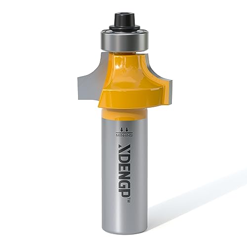 Image of Roundover Router Bit 1 /2 Shank, 1 /4 inch Radius Round Over Router Bits, Router Bits Round Over for Edging Forming Rounding Woodworking Cutter