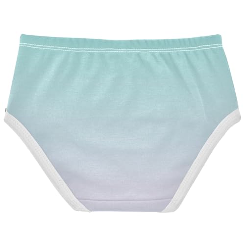 Joisal Durable Girls Underwear Toddler 2t Cotton Panties for Girl Green Blue Lilac Gradient Briefs Kids Undies2