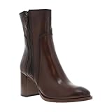 Cuir Mjus - Boots en cuir chocolat avec semelle à talon décroché haut et à zip - Taille numeric_39