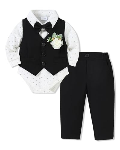 SANMIO Baby Boy 5-Piece Gentleman Outfit Set