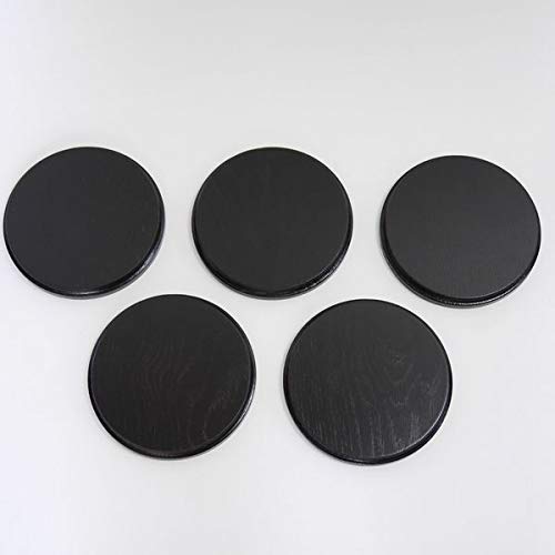 GTK - Geweihe & Trophäen KRUMHOLZ 5 Placas de cuña para Armas, Redondas, 15 cm, Color Oscuro
