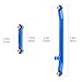 Hobbypark Aluminum Steering Rod Tie Links High-Tightening Linkage for Axial SCX24 Gladiator Bronco C10 JLU Deadbolt B17 1/24 RC Crawler (Blue)