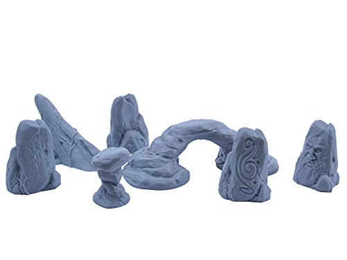 3D Vikings Juego de 7 formaciones de roca variadas perfectas