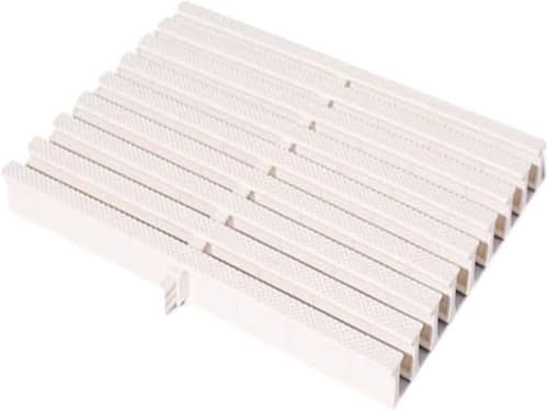 Grille de piscine en plastique pour terrasse extérieure et plage blanche