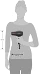 Travel Mini Hair Dryer Ceramic Ionic 1000 Watts Blow Dryer for RV Lightweight 2 Speed Settings with a Concentrator, Black