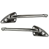 Nsgesvc for Chevy for C10 Panel 60-66 & Pickup 60-66 for C20 Pickup 60-66 for C30 Panel 60-66 & Pickup 60-66 for K10 Pickup 61-66 for K20 Pickup 60-66 Truck Chrome Left & Right Door Mirror Arm