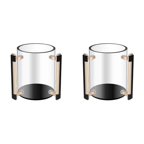 Vaso de Acrílico para Lavar Las Manos con Doble Asa de Metal Antideslizante Pack de 2 2