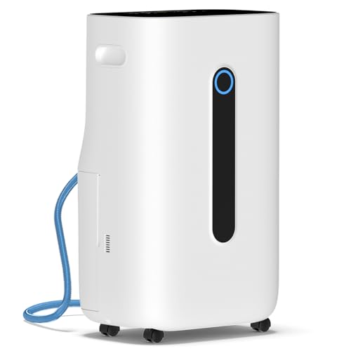 Large Room Dehumidifier with Drain Hose & 4 Modes