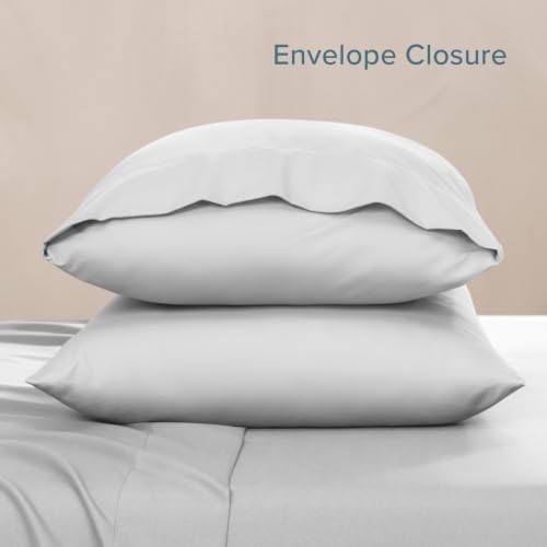 Image of Bare Home Pillowcases Envelope (Toddler Set of 2, Cloud Grey)