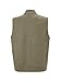 Makkrom Mens Quarter Zip Sleeveless Golf Vest Pullover Stand Collar Casual Vests Outerwear Army Green