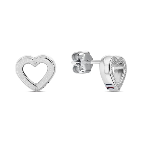 Tommy Hilfiger Jewelry Steckerohrringe für Damen aus Edelstahl in Herzform - 2780971