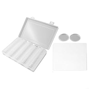 Blissfulabode 100 Stück Münzkapseln mit Box