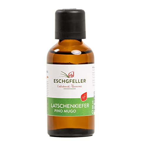 Eschgfeller Olio essenziale di pino mugo di qualità biologica, 100% naturale, 10 ml, biologicamente controllato e certificato, prodotto di qualità dell'Alto Adige