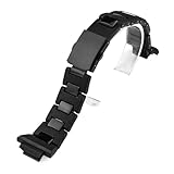 Compatible con Casio G-Shock DW-5600, DW-5025, GW-M5610, correa de plástico superior de 16 mm, correa negra for DW-5000, GA2100 y GBX-100.