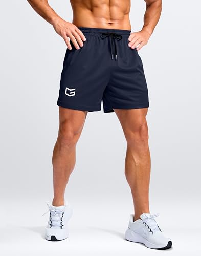 Image of G Gradual Men's Athletic Workout Shorts with Pockets 5 inch /7 inch /9 inch Lightweight Quick Dry Gym Basketball Running Shorts for Men