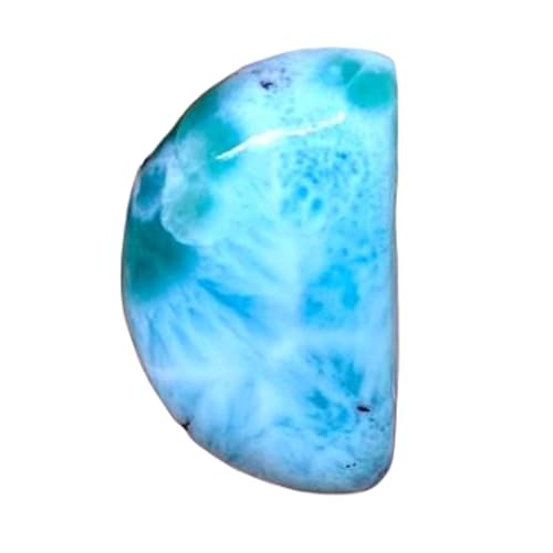 Larimar gemme pour fabrication de bijoux DIY, pierre cabochon en vrac 25x15x5mm GH_NAT_06446