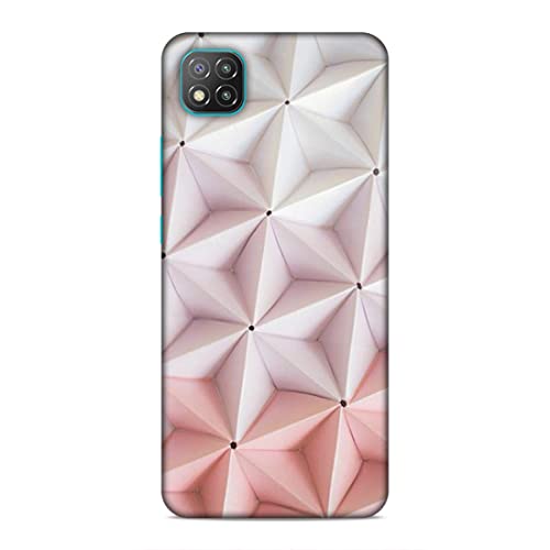 Image of Printed Mobile Back Hard Case Cover for Xiaomi Poco C3 | Pink Stars, Multi Stars Black dot -2180