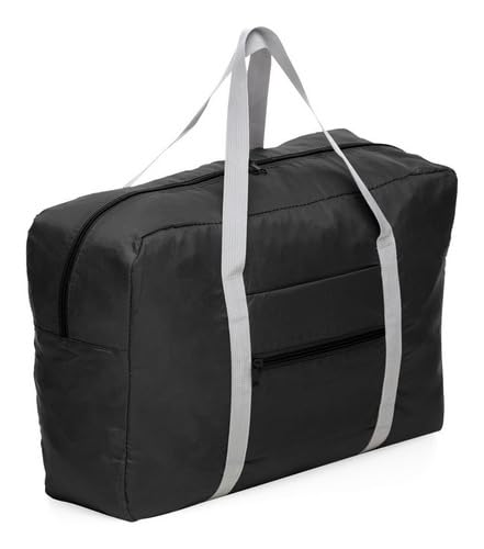 Bolsa De Viagem Sacola Dobrável e Impermeável Esportiva (Preto)