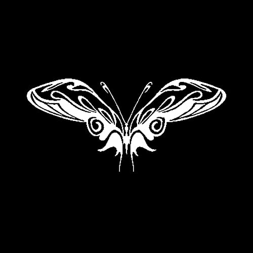 A/X Car sticker 16CM*7.4CM Vinyl Decal Car Sticker Artistic butterfly Black/Silver C24-0137