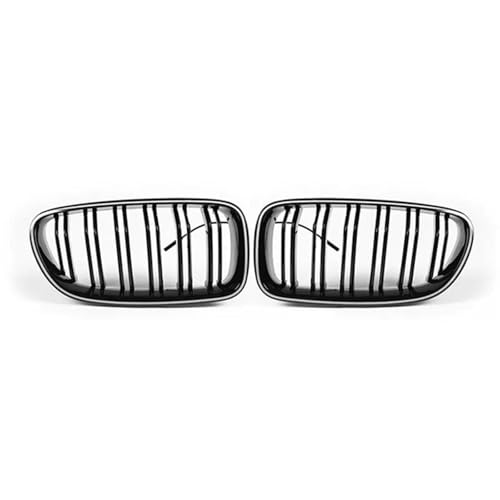 Grille calandre voiture noire brillante LED pour BMW F10 2010-2014