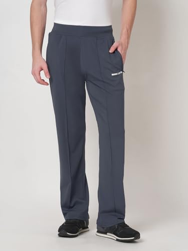 Image of MARK LEUTE Men's Straight Fit Rapid Dry Front Pleated Stretchable Lycra Trackpant