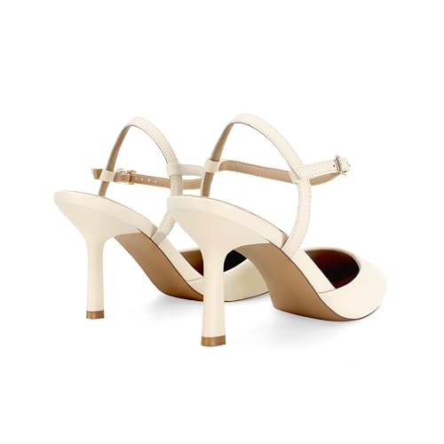 Image of SOVANYOU Womens Stiletto Heel Pumps Shoes Closed Pointed Toe Sandals Sexy Ankle Strap Heels Wedding Dress Shoes for Women