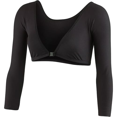 Image of Sleevey Wonders Women's 3 /4 Length Slip-On Jersey Sleeves - Sheer Reversible Arm Cover Up, Cooling Shrug Bolero for Dresses