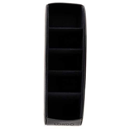 OTTO Leather Remote Controller Holder Organizer Store DVD Blu-ray TV Roku or Apple TV Remotes - Italian Genuine Leather with Suede Lining Living or Bedroom Storage (OTTO93)