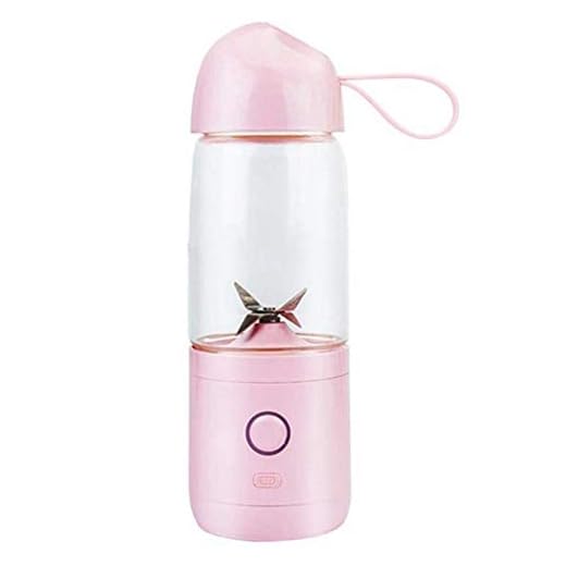 MYZ Juicer i rostfritt stål, 550 ml bärbar elektrisk fruktjuicepress kopp mini usb uppladdningsbar grönsak citron citrus juicepress mixer flaska, lila
