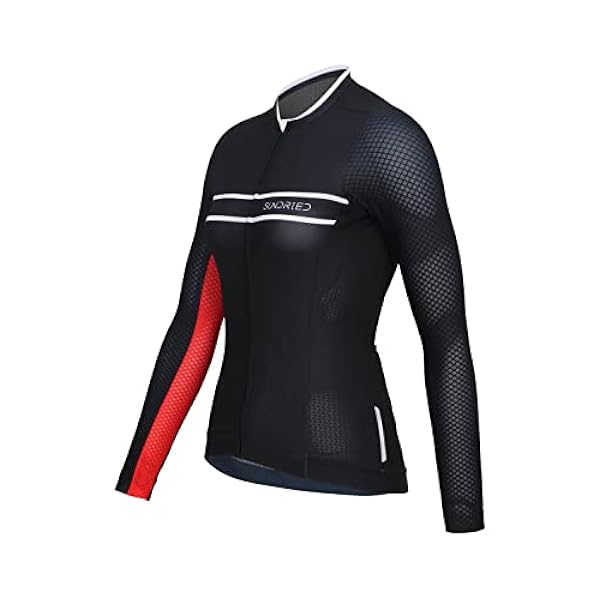 SUNDRIED Pro Cycle Jersey voor dames, met lange mouwen, voor fietsen, MTB-shirt