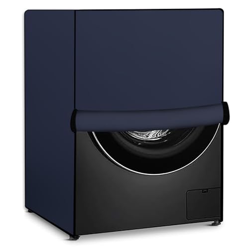 Image of Stylista Polyester Washing Machine Cover Compatible for Samsung 8 Kg Fully-Automatic Front Loading WW80T504DAB Blue