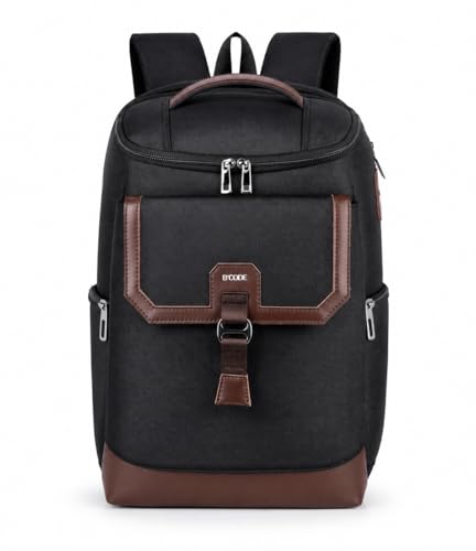 Image of B'CODE Laptop Backpack for Men & Women | Expandable Office Bag Fits 15.6 Inch Laptop, Anti-Theft Pocket, Multi-Compartment Business Backpack, 1 Year Warranty